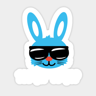 Too Hip To Hop. Funny Easter Bunny Shirt & Hilarious Easter Day gift Sticker